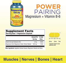 Load image into Gallery viewer, Magnesium 500mg | High Potency Magnesium Supplement Plus Vitamin B-6