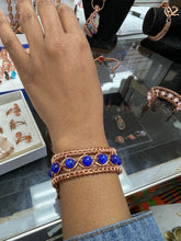Load image into Gallery viewer, Divine 9 Crystal Copper bracelet
