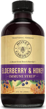 Load image into Gallery viewer, Honey Gardens Elderberry Syrup with Apitherapy Raw Honey, Propolis &amp; Elderberries