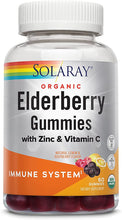 Load image into Gallery viewer, Organic Elderberry Gummies w/Zinc &amp; Vitamin C | Healthy Immune System Support