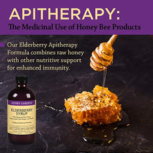 Load image into Gallery viewer, Honey Gardens Elderberry Syrup with Apitherapy Raw Honey, Propolis &amp; Elderberries