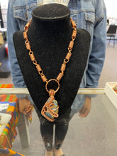 Load image into Gallery viewer, Titanium Aura Quartz Copper Crystal Necklace