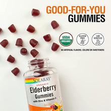 Load image into Gallery viewer, Organic Elderberry Gummies w/Zinc &amp; Vitamin C | Healthy Immune System Support
