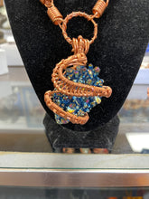 Load image into Gallery viewer, Titanium Aura Quartz Copper Crystal Necklace