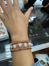 Load image into Gallery viewer, Divine 9 Crystal Copper bracelet
