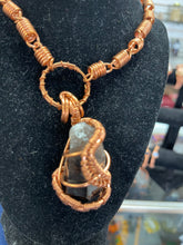 Load image into Gallery viewer, Smokey Quartz Copper Crystal Necklace
