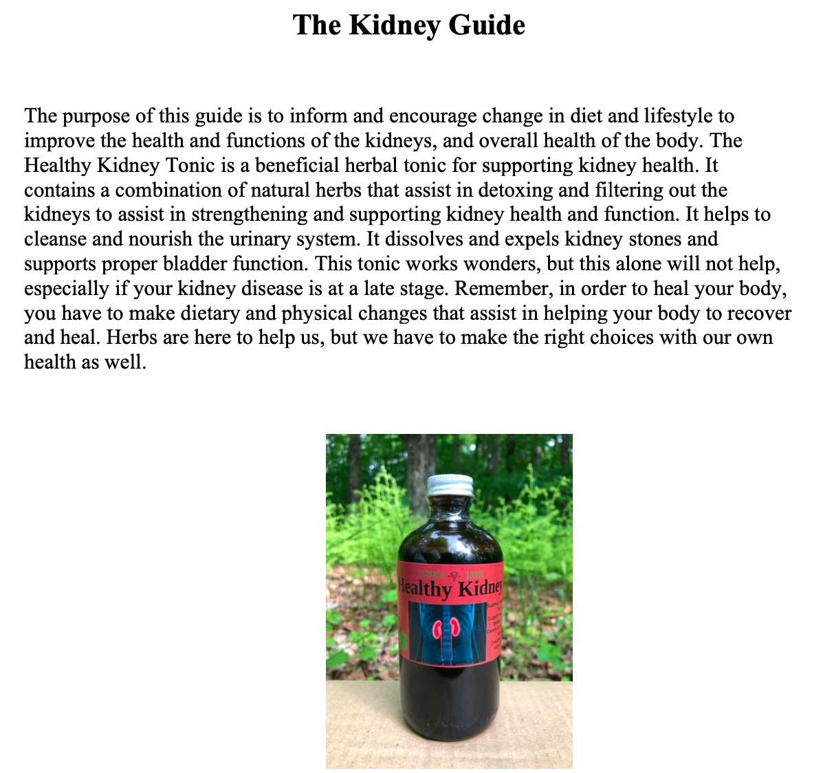 Healthy Kidney Guide pdf