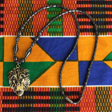 Load image into Gallery viewer, Hematite Lion Necklace
