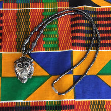 Load image into Gallery viewer, Hematite Lion Necklace