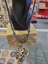 Load image into Gallery viewer, Hematite Lion Necklace