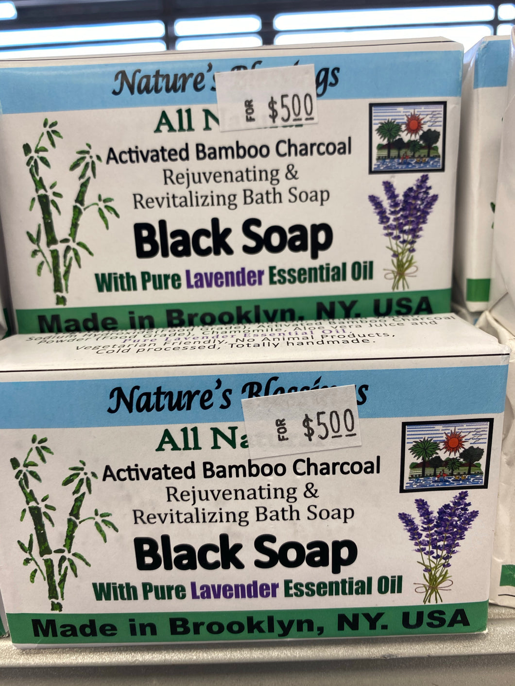 Activated Bamboo charcoal Black soap